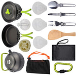 1 Set Picnic Tableware Kit Non stick Camping Cookware Kit Portable