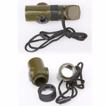 North Springs Seven-in-one Whistle Multi-function Survival Compass