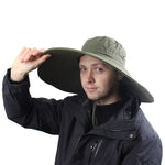 16cm Long Wide Brim Sun Hat Breathable Safari Hat Men Women Boonie Hat