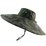 16cm Long Wide Brim Sun Hat Breathable Safari Hat Men Women Boonie Hat