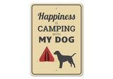 Camping with My Dog Sign