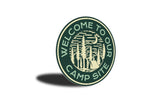 Camp Site Welcome Sign