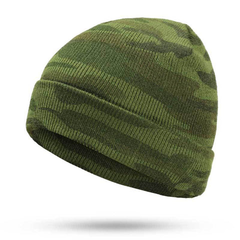 Beanie Hat Mens Camouflage Knit Ski Cap Warm Military Tactical Winter