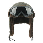 CAMOLAND Winter Bomber Earflap Hats For Women Russian Ushanka Cap With