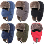 Connectyle Men's Warm Chunky Trapper Hat Removable Windproof Winter