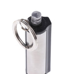 Fashion Permanent Striker Lighter Match Silver Metal Key