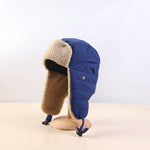 New classic Retro female Winter hat male trend fold velvet thicken