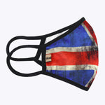 Tie Dye British Flag 3-Layered Face Mask