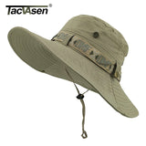 TACVASEN Army Men Tactical Sniper Hats Fish Bucket Hats Boonie Hat