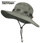 TACVASEN Army Men Tactical Sniper Hats Fish Bucket Hats Boonie Hat