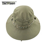 TACVASEN Army Men Tactical Sniper Hats Fish Bucket Hats Boonie Hat