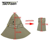 TACVASEN Army Men Tactical Sniper Hats Fish Bucket Hats Boonie Hat