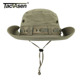 TACVASEN Army Men Tactical Sniper Hats Fish Bucket Hats Boonie Hat