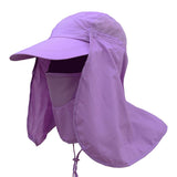 Unisex Sun Protection Hat UV Protection Face Neck Flap Sun Cap Face