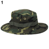 Unisex Woodland Casual Travel Military Sun proof Camo Boonie Hat