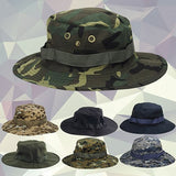 Unisex Woodland Casual Travel Military Sun proof Camo Boonie Hat