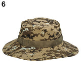 Unisex Woodland Casual Travel Military Sun proof Camo Boonie Hat