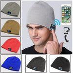 Winter Bluetooth USB Rechargeable Music Headset Warm Knitting Beanie