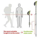 Nordic walking sticks camping hiking Ultralight Adjustable Telescopic