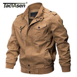 Military Jacket Men Winter Bomber Jacket Coat Army Safari Cotton Pilot