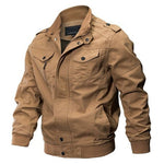 Military Jacket Men Winter Bomber Jacket Coat Army Safari Cotton Pilot