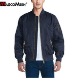 Winter Jackets Men MA1 Bomber Pilot Coat Thermal Padded Casual