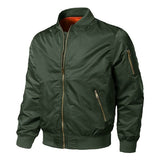 Winter Jackets Men MA1 Bomber Pilot Coat Thermal Padded Casual