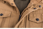 Military Jacket Men Winter Bomber Jacket Coat Army Safari Cotton Pilot