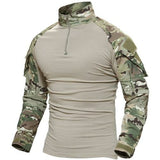 Men Military Tactical T-shirt Long Sleeve SWAT Soldiers Combat T Shirt